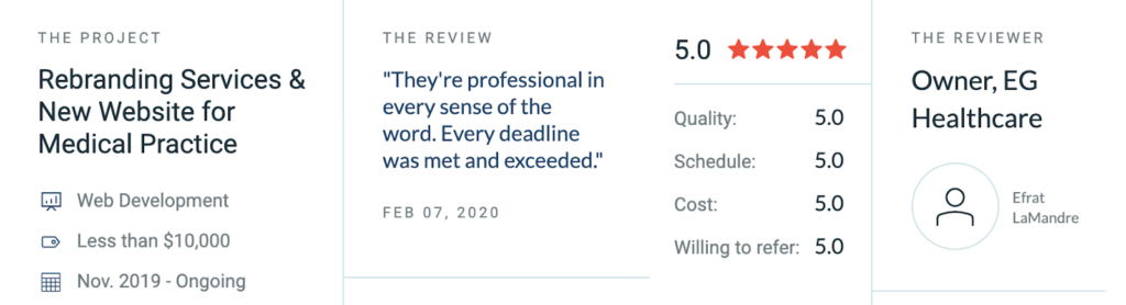 StatenWeb is Thrilled to Receive Another 5.0 Star Client review!